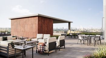 Beautiful outdoor terrace boasting views of the ottawa river